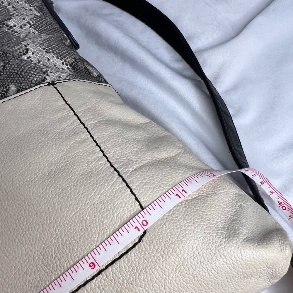 Fossil Amelia Leather Python Hobo Crossbody Shoul… - image 7